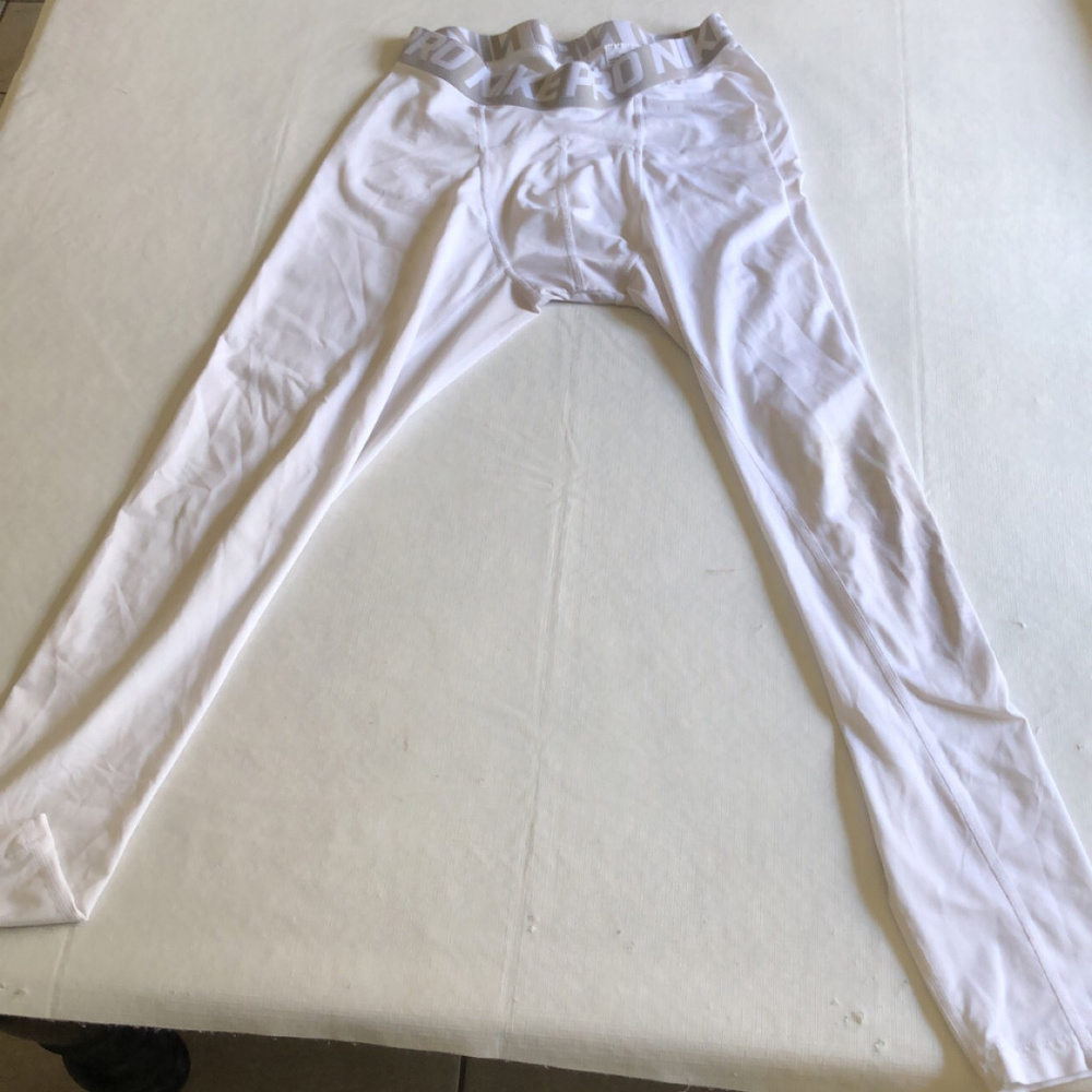 Nike Pro Leggings XL Tights White Stretchy Fit